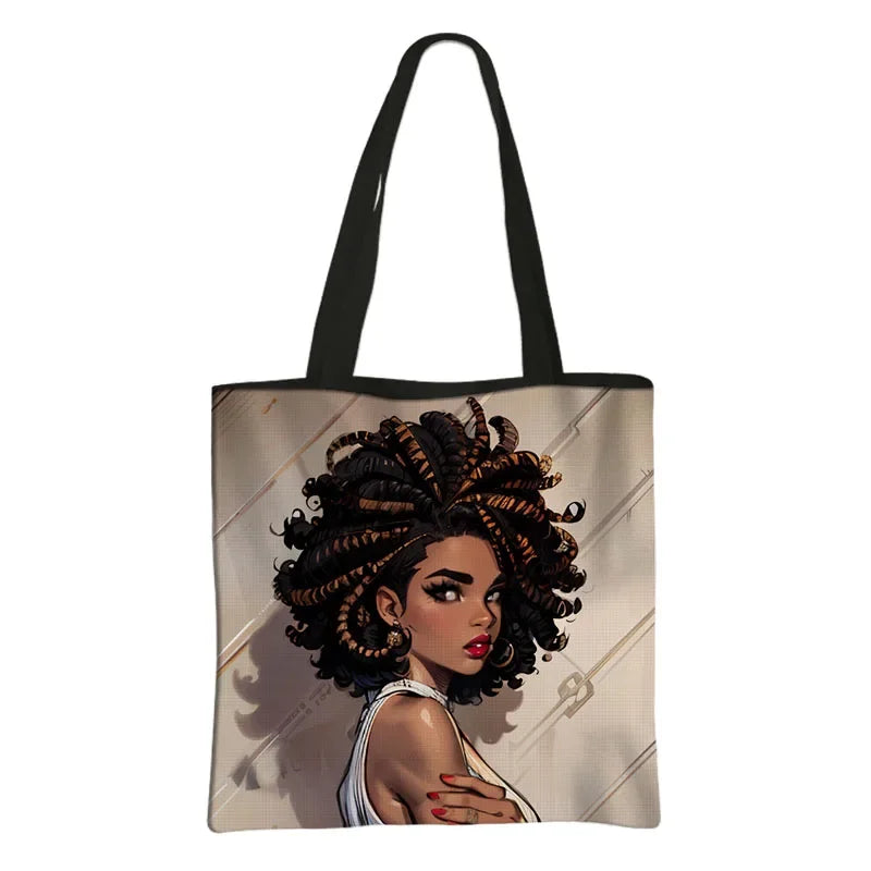 AfroChic bags afro-descendantes sac réutilisable