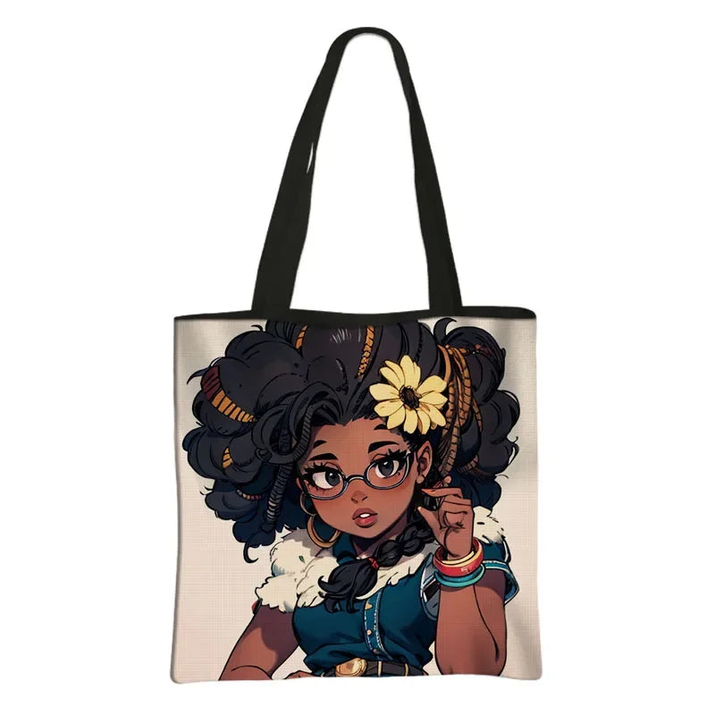 AfroChic bags afro-descendantes sac réutilisable