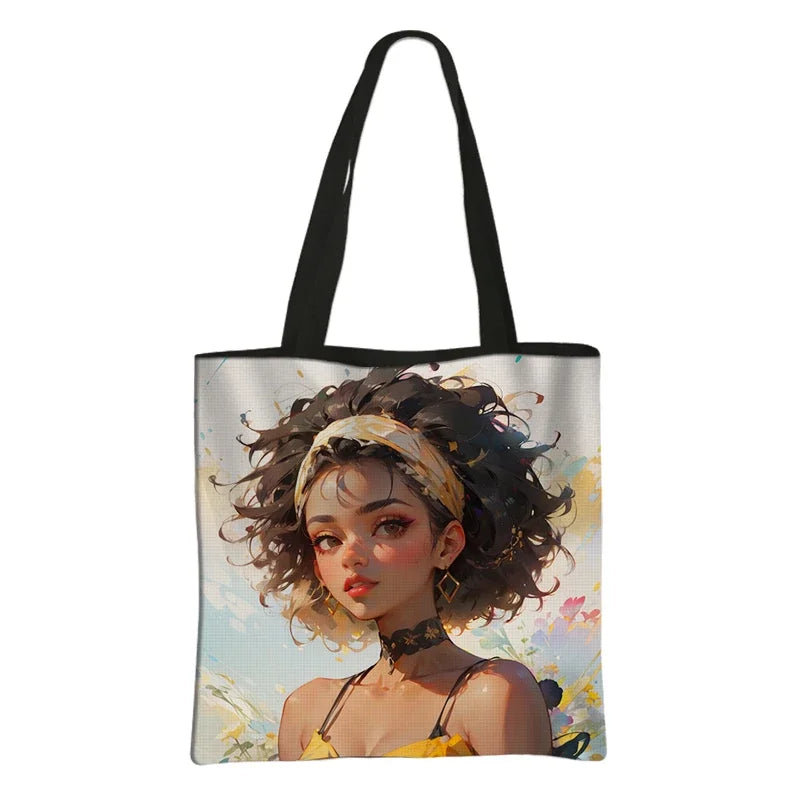 AfroChic bags afro-descendantes sac réutilisable