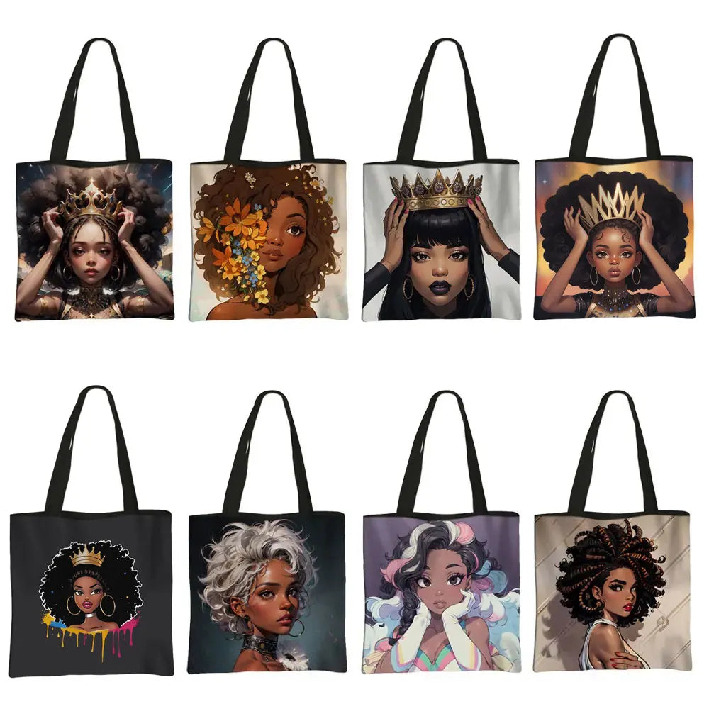 AfroChic bags afro-descendantes sac réutilisable