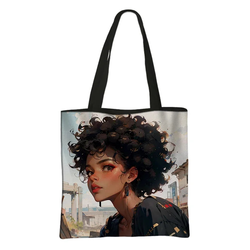 AfroChic bags afro-descendantes sac réutilisable